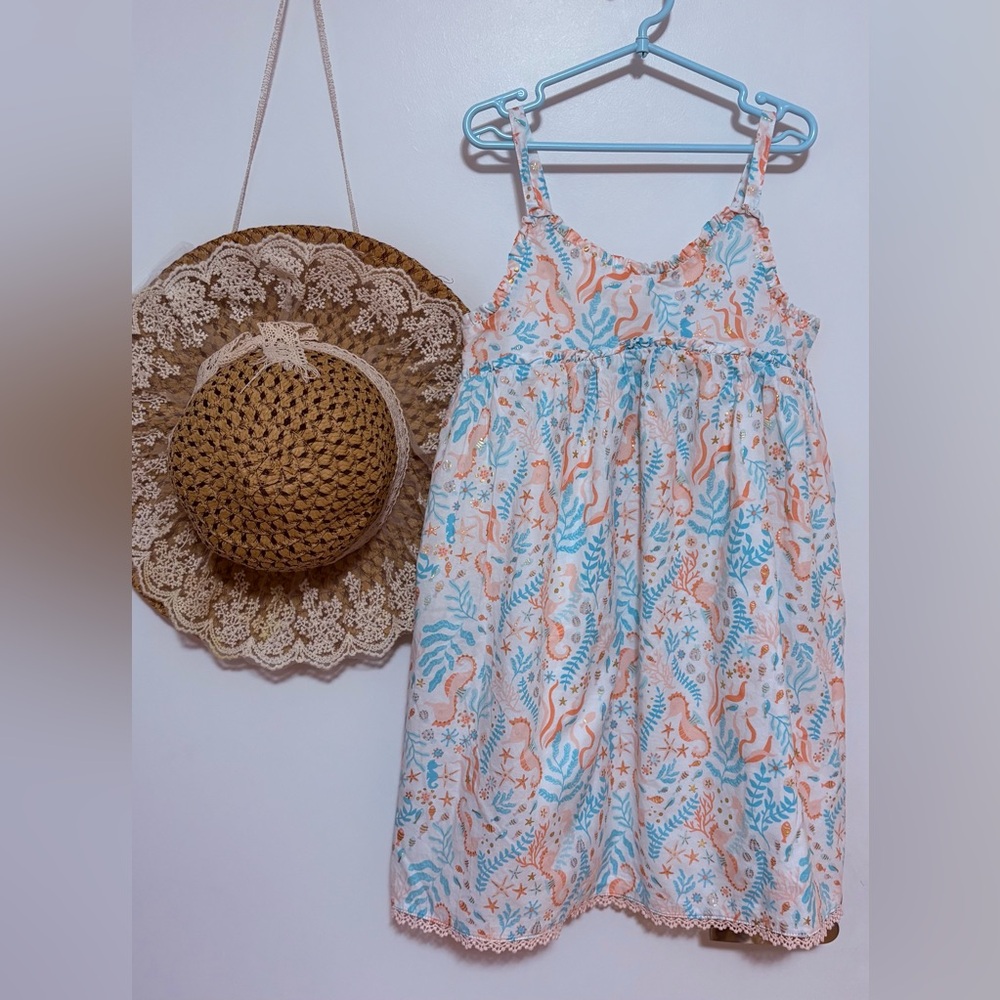 Rachel Zoe Kids Dress with Orange and Blue Print